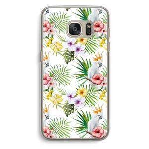 CaseCompany Gele kuif: Samsung Galaxy S7 Transparant Hoesje