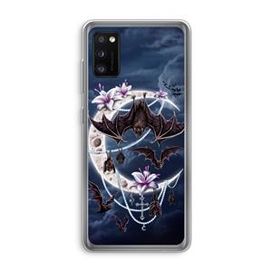 CaseCompany Vleermuizen Maan: Samsung Galaxy A41 Transparant Hoesje