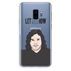 CaseCompany Let It Snow: Samsung Galaxy S9 Plus Transparant Hoesje