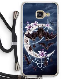 CaseCompany Vleermuizen Maan: Samsung Galaxy A3 (2016) Transparant Hoesje met koord