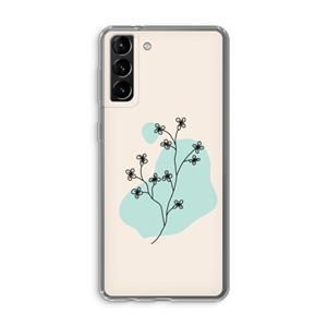 CaseCompany Love your petals: Samsung Galaxy S21 Plus Transparant Hoesje