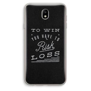 CaseCompany Risk loss: Samsung Galaxy J7 (2017) Transparant Hoesje