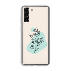 CaseCompany Violets are blue: Samsung Galaxy S21 Plus Transparant Hoesje