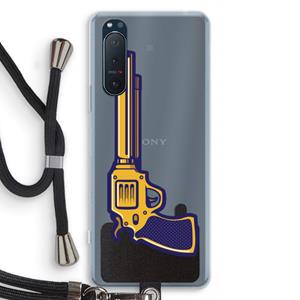 CaseCompany Pew Pew Pew: Sony Xperia 5 II Transparant Hoesje met koord