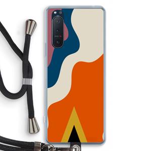 CaseCompany Noor A: Sony Xperia 5 II Transparant Hoesje met koord
