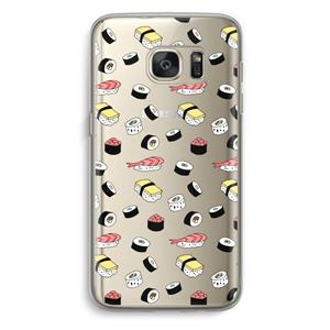 CaseCompany Sushi time: Samsung Galaxy S7 Transparant Hoesje
