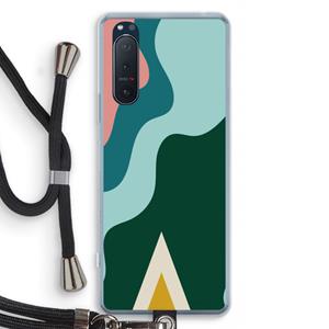CaseCompany Noor B: Sony Xperia 5 II Transparant Hoesje met koord