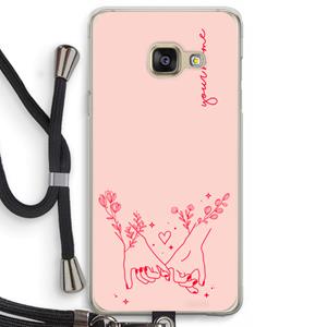 CaseCompany Best Friends: Samsung Galaxy A3 (2016) Transparant Hoesje met koord