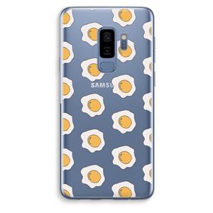 CaseCompany Bacon to my eggs #1: Samsung Galaxy S9 Plus Transparant Hoesje