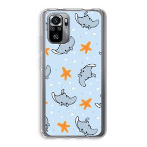 CaseCompany Manta: Xiaomi Redmi Note 10S Transparant Hoesje