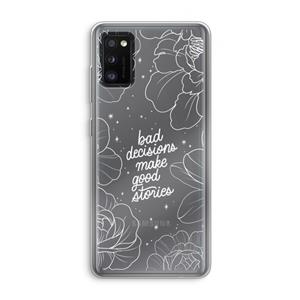CaseCompany Good stories: Samsung Galaxy A41 Transparant Hoesje