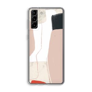 CaseCompany Lava: Samsung Galaxy S21 Plus Transparant Hoesje