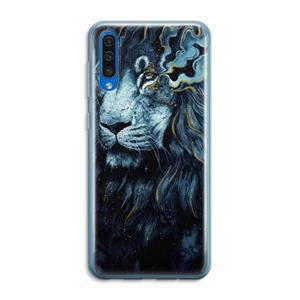CaseCompany Darkness Lion: Samsung Galaxy A50 Transparant Hoesje