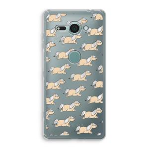 CaseCompany Ponys: Sony Xperia XZ2 Compact Transparant Hoesje