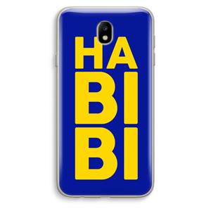 CaseCompany Habibi Blue: Samsung Galaxy J7 (2017) Transparant Hoesje