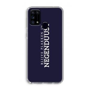 CaseCompany Blijve plakken in Negenduust: Samsung Galaxy M31 Transparant Hoesje