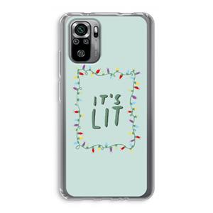 CaseCompany It's Lit: Xiaomi Redmi Note 10S Transparant Hoesje