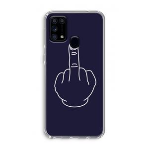 CaseCompany F**k U: Samsung Galaxy M31 Transparant Hoesje
