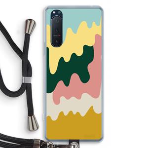 CaseCompany Baar B: Sony Xperia 5 II Transparant Hoesje met koord