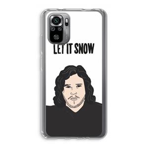 CaseCompany Let It Snow: Xiaomi Redmi Note 10S Transparant Hoesje