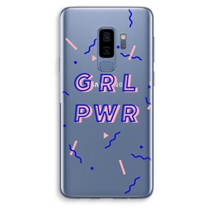 CaseCompany GRL PWR: Samsung Galaxy S9 Plus Transparant Hoesje