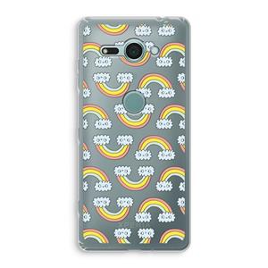 CaseCompany Regenboog: Sony Xperia XZ2 Compact Transparant Hoesje