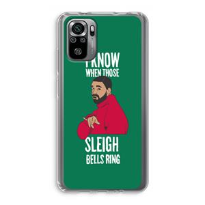 CaseCompany Sleigh Bells Ring: Xiaomi Redmi Note 10S Transparant Hoesje