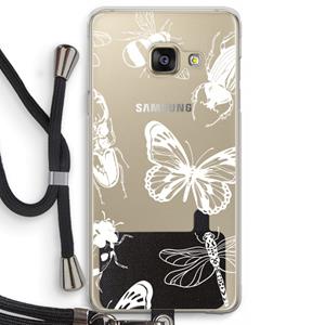 CaseCompany Tiny Bugs: Samsung Galaxy A3 (2016) Transparant Hoesje met koord