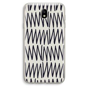 CaseCompany Marrakech Zigzag: Samsung Galaxy J7 (2017) Transparant Hoesje