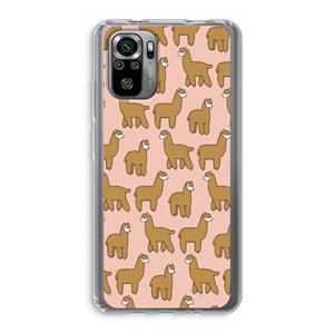 CaseCompany Alpacas: Xiaomi Redmi Note 10S Transparant Hoesje