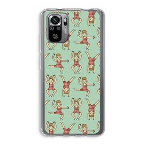 CaseCompany Gymboys: Xiaomi Redmi Note 10S Transparant Hoesje