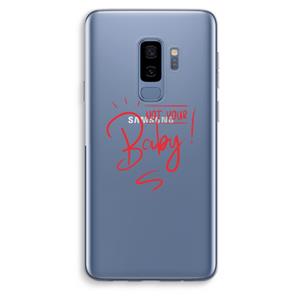 CaseCompany Not Your Baby: Samsung Galaxy S9 Plus Transparant Hoesje