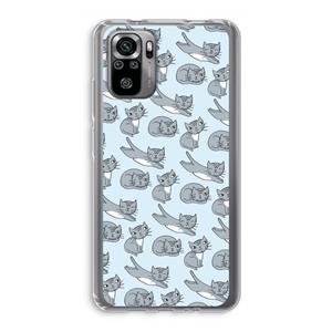 CaseCompany Poezen: Xiaomi Redmi Note 10S Transparant Hoesje
