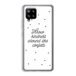 CaseCompany Confetti: Samsung Galaxy A42 5G Transparant Hoesje