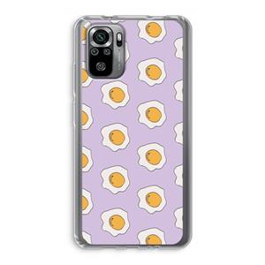 CaseCompany Bacon to my eggs #1: Xiaomi Redmi Note 10S Transparant Hoesje