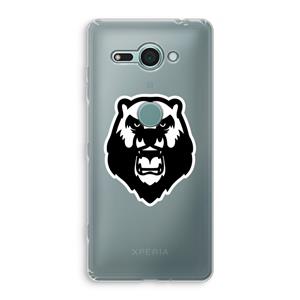 CaseCompany Angry Bear (white): Sony Xperia XZ2 Compact Transparant Hoesje