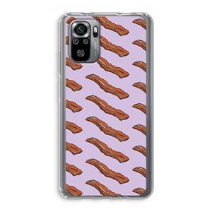 CaseCompany Bacon to my eggs #2: Xiaomi Redmi Note 10S Transparant Hoesje