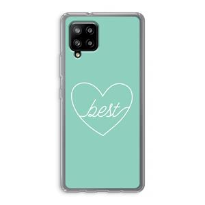 CaseCompany Best heart pastel: Samsung Galaxy A42 5G Transparant Hoesje