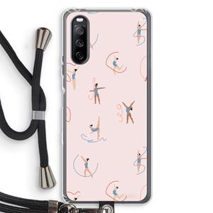 CaseCompany Dancing #3: Sony Sony Xperia 10 III Transparant Hoesje met koord