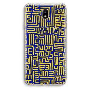 CaseCompany Majorelle Blue Print: Samsung Galaxy J7 (2017) Transparant Hoesje