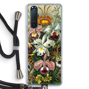 CaseCompany Haeckel Orchidae: Sony Xperia 5 II Transparant Hoesje met koord
