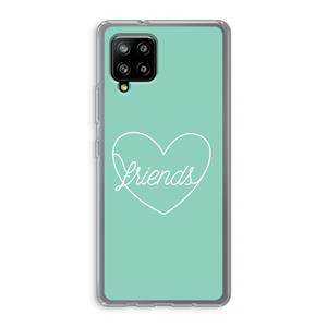 CaseCompany Friends heart pastel: Samsung Galaxy A42 5G Transparant Hoesje