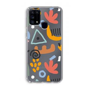 CaseCompany Abstract: Samsung Galaxy M31 Transparant Hoesje