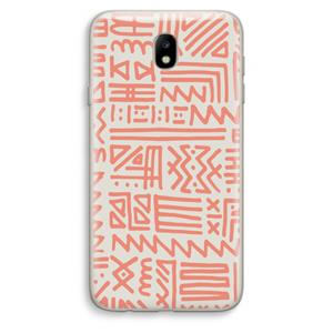 CaseCompany Marrakech Pink: Samsung Galaxy J7 (2017) Transparant Hoesje