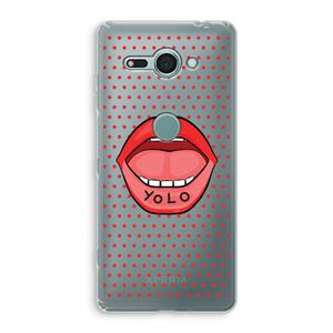 CaseCompany Yolo Denise: Sony Xperia XZ2 Compact Transparant Hoesje