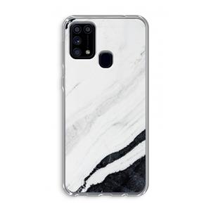 CaseCompany Elegante marmer: Samsung Galaxy M31 Transparant Hoesje