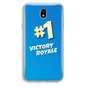 CaseCompany Victory Royale: Samsung Galaxy J7 (2017) Transparant Hoesje