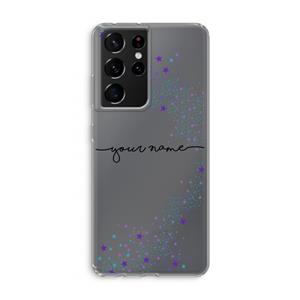 CaseCompany Sterren: Samsung Galaxy S21 Ultra Transparant Hoesje