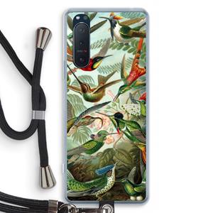 CaseCompany Haeckel Trochilidae: Sony Xperia 5 II Transparant Hoesje met koord