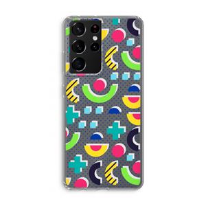CaseCompany 8-bit N°1: Samsung Galaxy S21 Ultra Transparant Hoesje